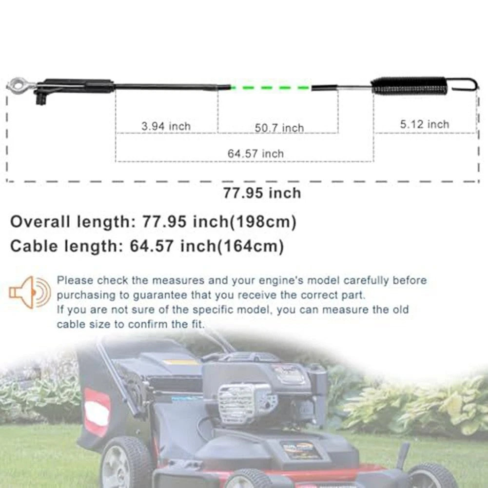 Replacement Mower Clutch Cable for Brigg Powered 30 Inch Mowers (136)