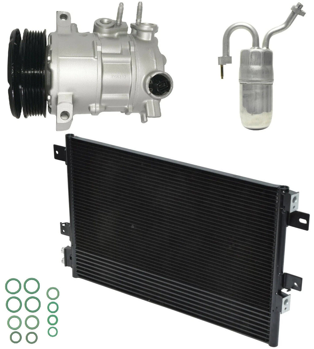 AC Compressor Kit With Condenser Replacement for Dodge Avenger 2.0L (2008)