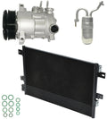 AC Compressor Kit With Condenser Replacement for Dodge Avenger 2.0L (2008)