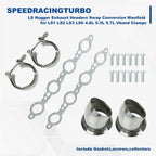 LS Hugger Exhaust Headers for LS1 LS2 LS3 LS6 4.8L 5.3L 5.7L (2000–2023)