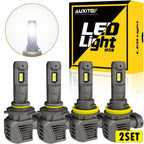 8x AUXITO 9005 + H11 Fanless LED Headlight Combo Bulbs for