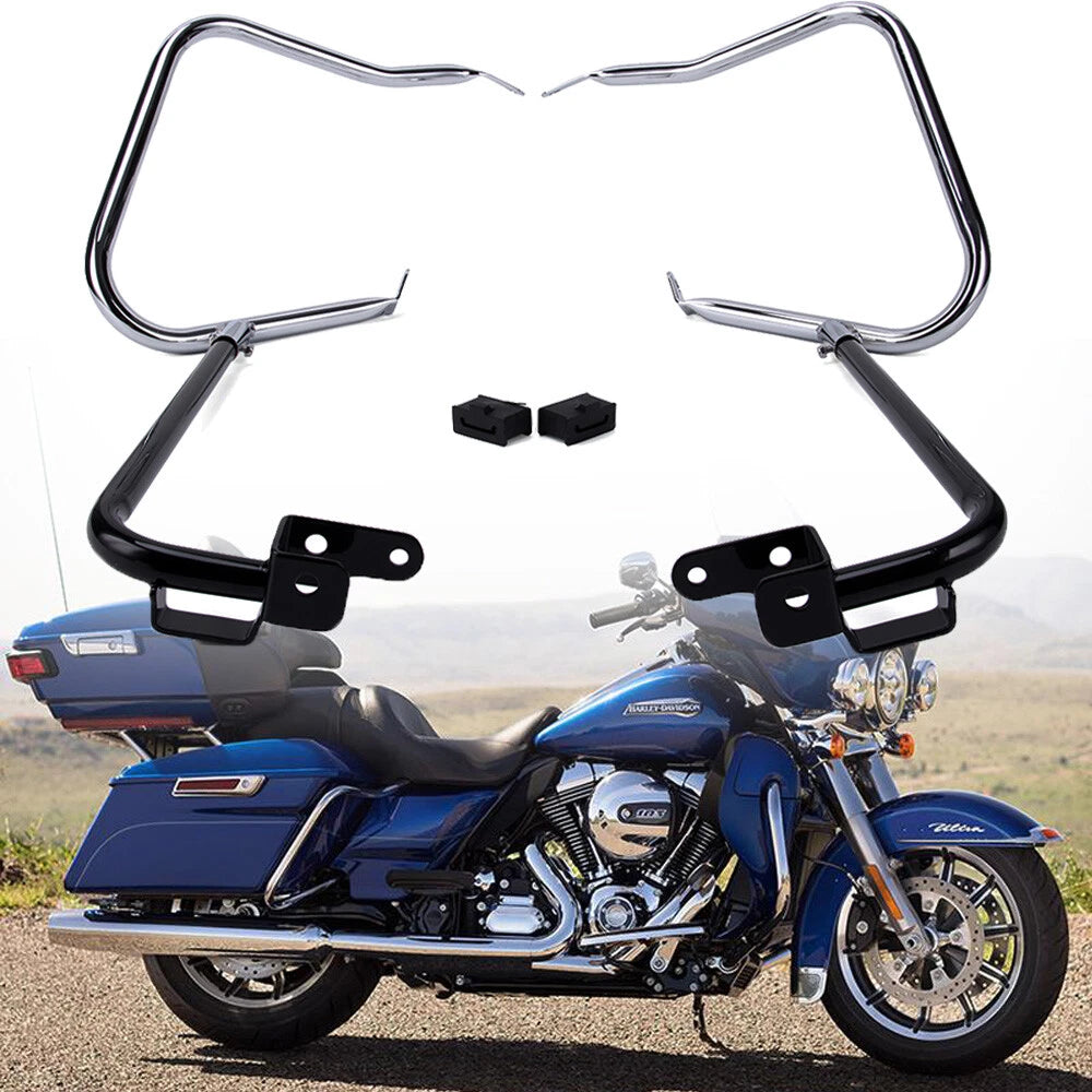 Saddlebag Bracket Guards Support Bar for Harley Touring Street Glide (2014–2024)