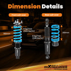 Adjustable Coilover Lowering Kit for Mazda 6 (2003-2006)