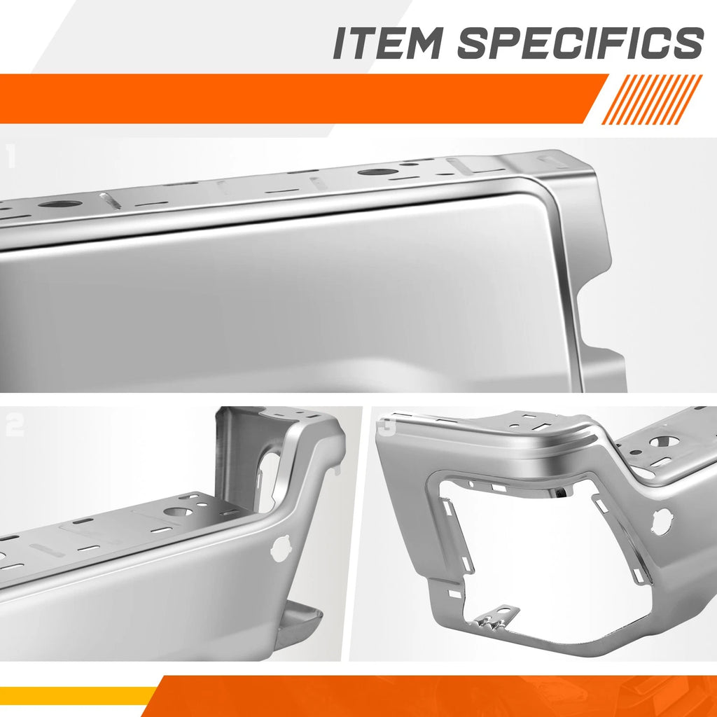 Set of 2 Rear Left Side Bumper End Caps for Ford F250-F450 SD (2023–2025)