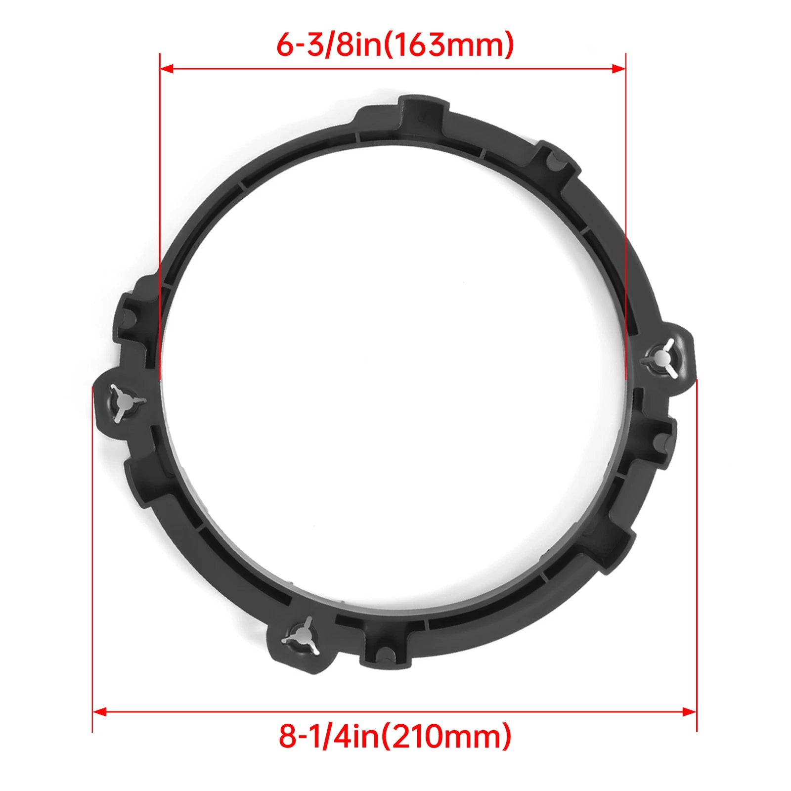 Set of 2 Headlight Bezel Mount Bracket Rings for Jeep Wrangler TJ (1997-2006)