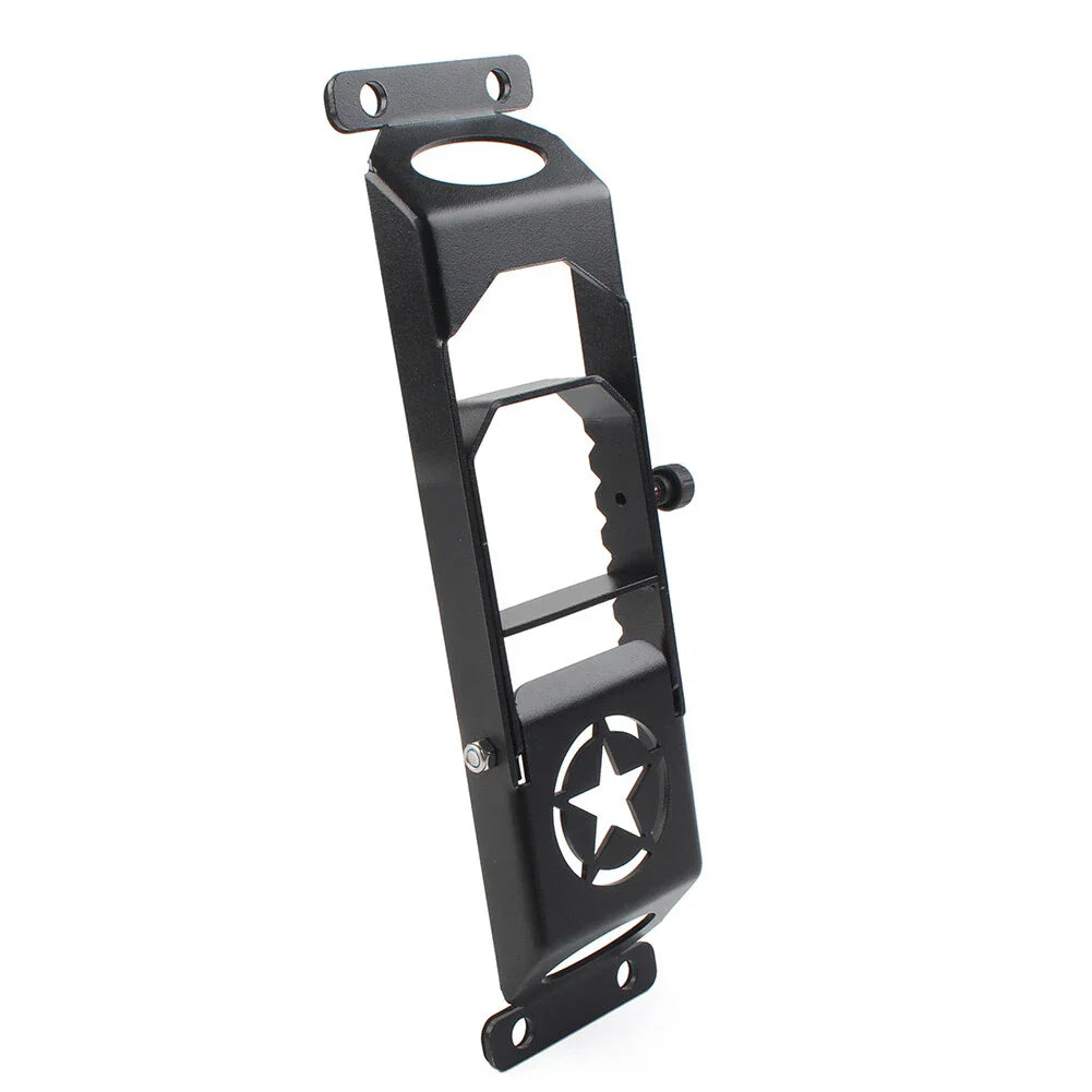 Black Door Hinged Step Pedals Foot Pegs for Jeep Wrangler (2007-2023)