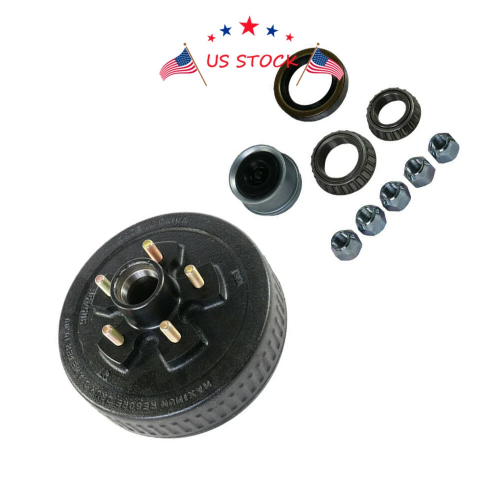 Electric Trailer Brake Hub Drums for 3500 lb Axle (5 on 5")
