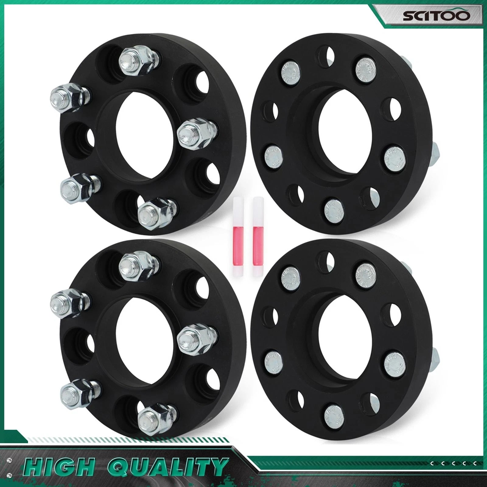 4X 1" Hub Centric Wheel Spacers 5x115 14x1.5 for Dodge Challenger (2008–2023)
