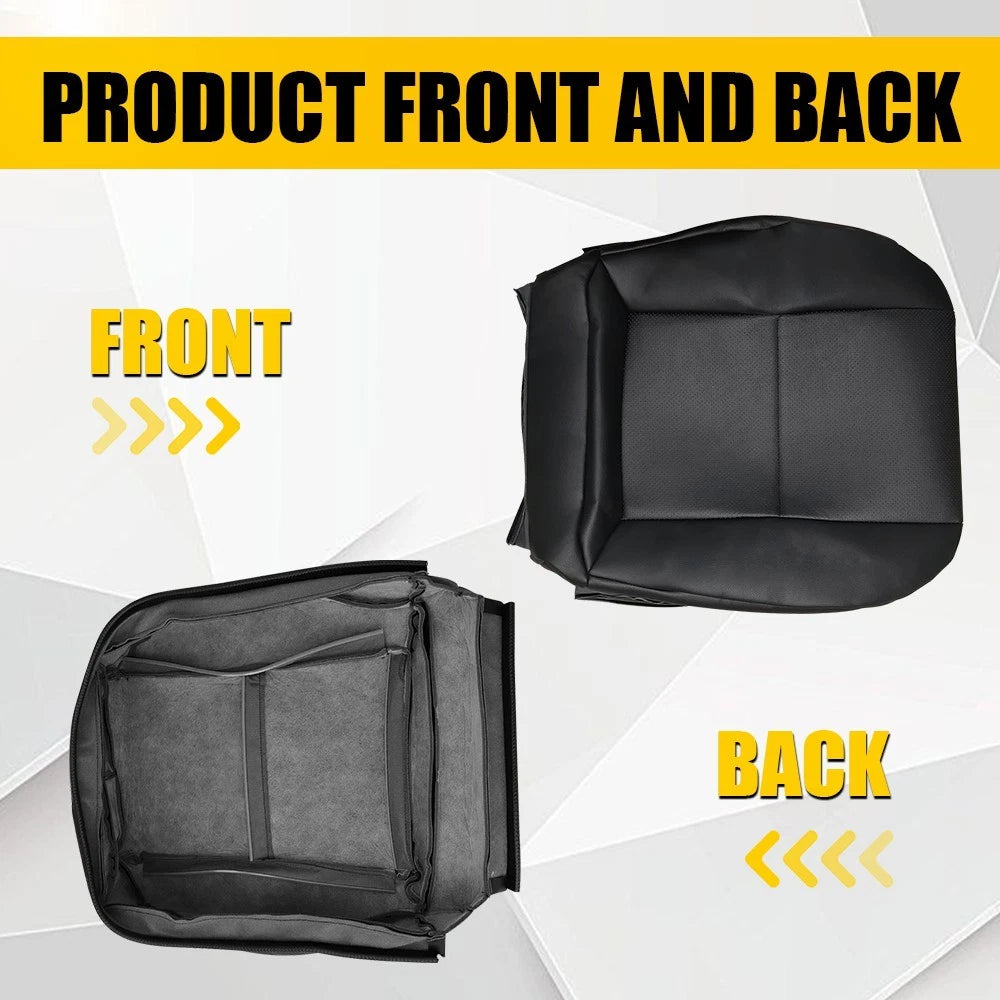 Leather Seat Cover for Mercedes Benz C300 350 (2008–2014) - Black