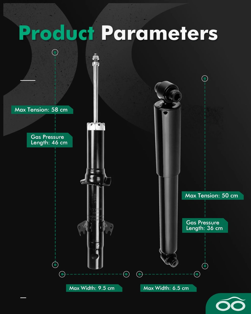 4X Shocks Struts for Mazda 6 (2003–2008)
