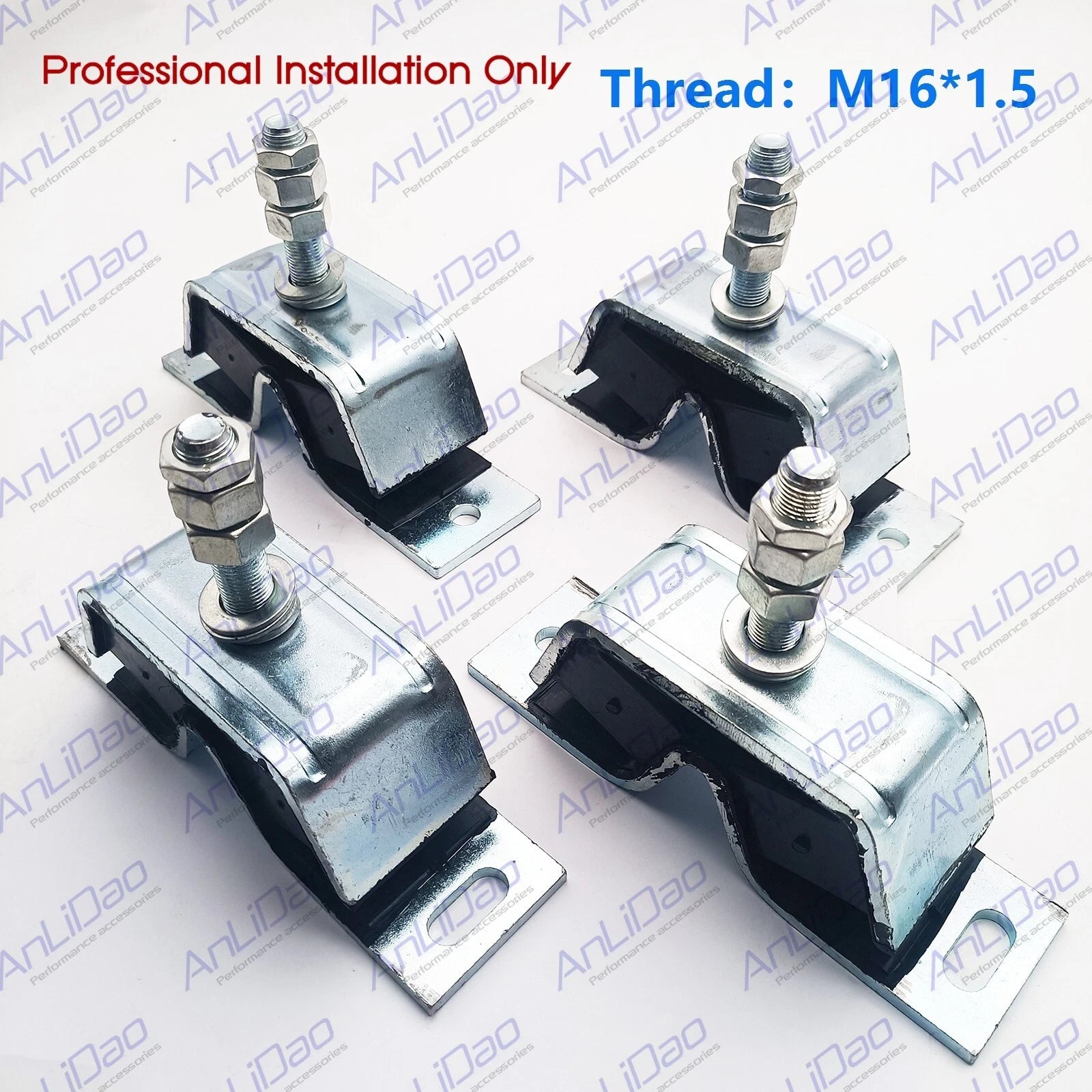 4Pcs Engine Mount for Yanmar 3YM30 3GM30F (Replacement 128270-08341)