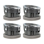 Set of 4 Air Vent Louvers for Ford F150 (2009–2014) Chrome