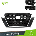 Front Bumper Grille Assembly for Nissan Kicks (2021–2023) Black