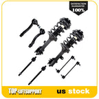 Set of 4 Front Struts Tie Rod Ends Sway Bars for Hyundai Tucson Kia Sportage