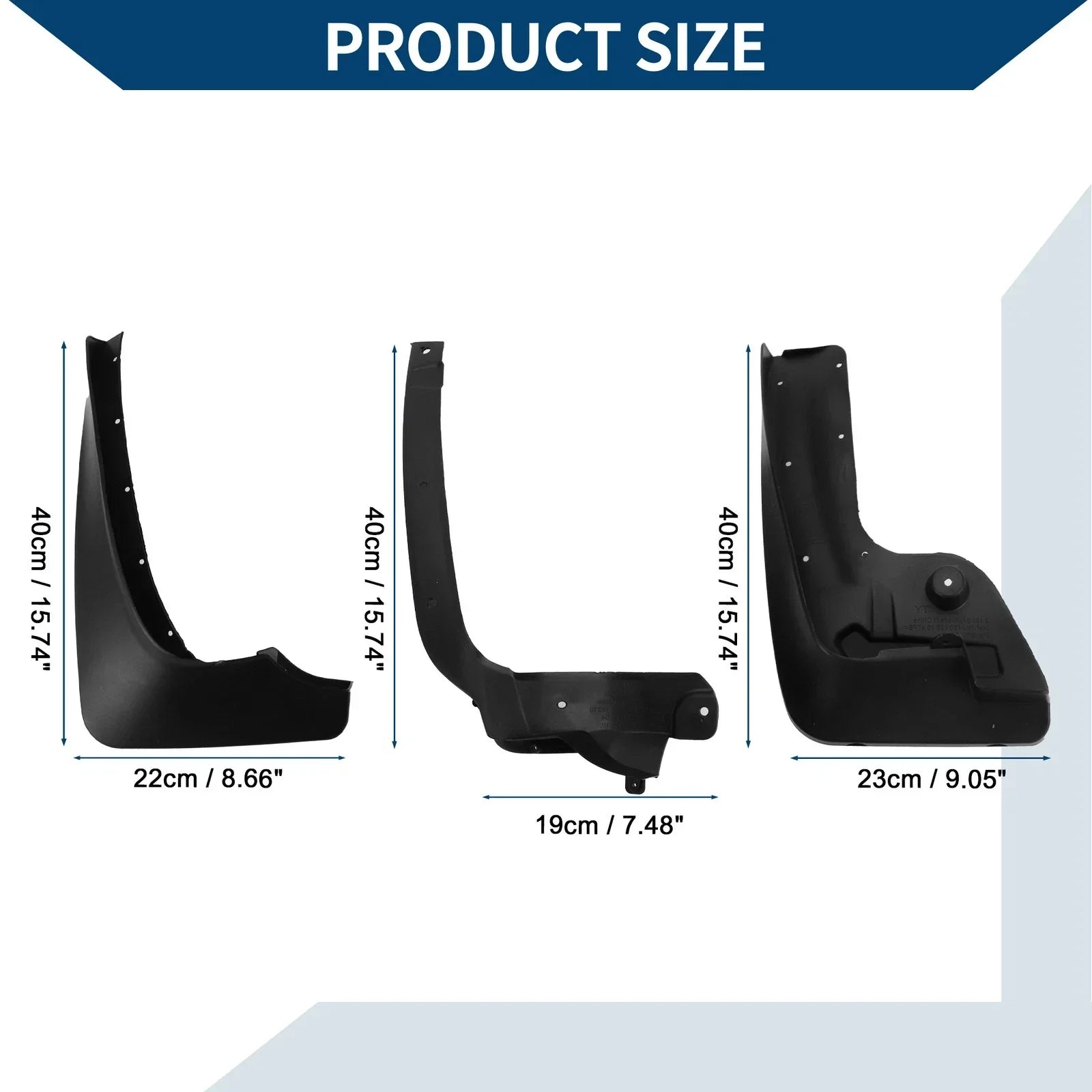 Mud Flaps Splash Guards for BMW 5 Series GT (2012 - 2015)
