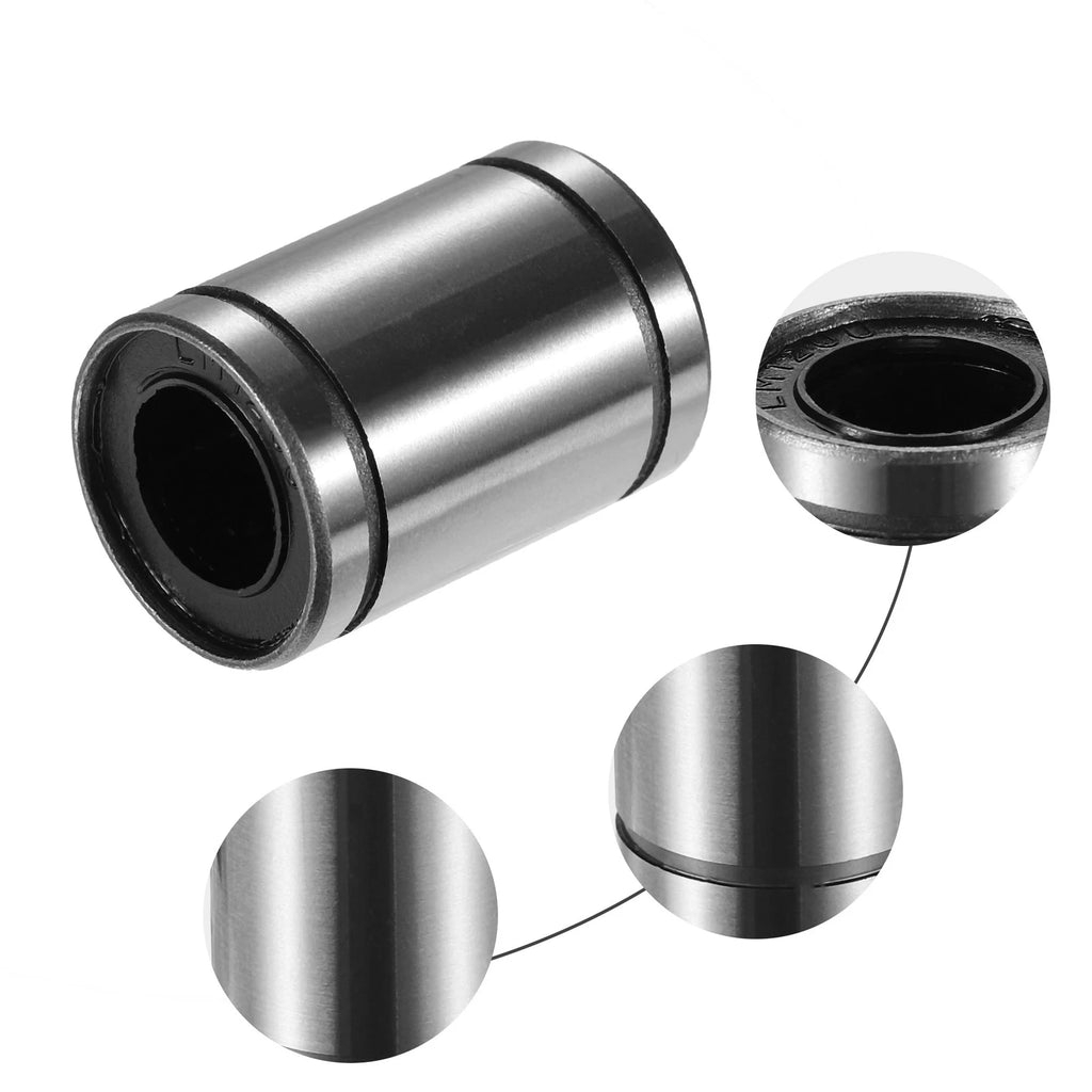 Set of 4 LM12UU Linear Ball Bearings for Car (12mm ID x 21mm OD x 30mm)