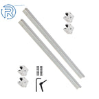 2Pcs Linear Shaft Rail with 4Pcs Square Type Bearings for Universal Use