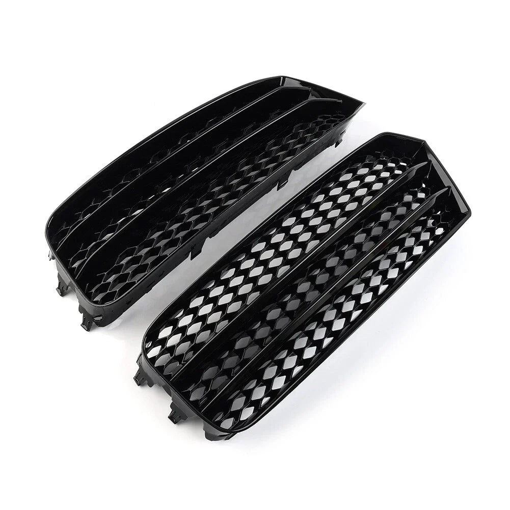 Open Mesh Honeycomb Front Bumper Grille Cover for Audi A1 (2014-2018)