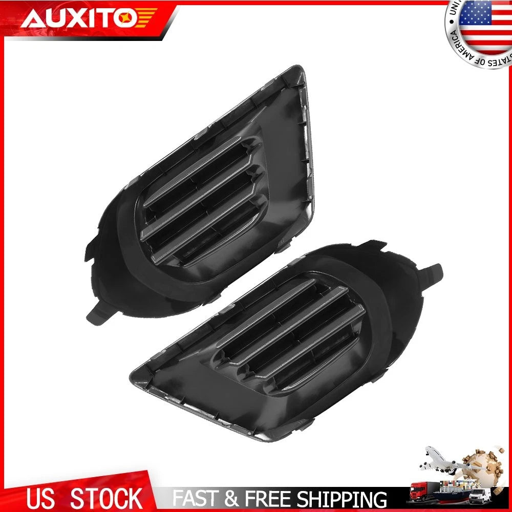 Pair of Front Bumper Fog Light Hole Covers for Subaru Forester (2014–2016)