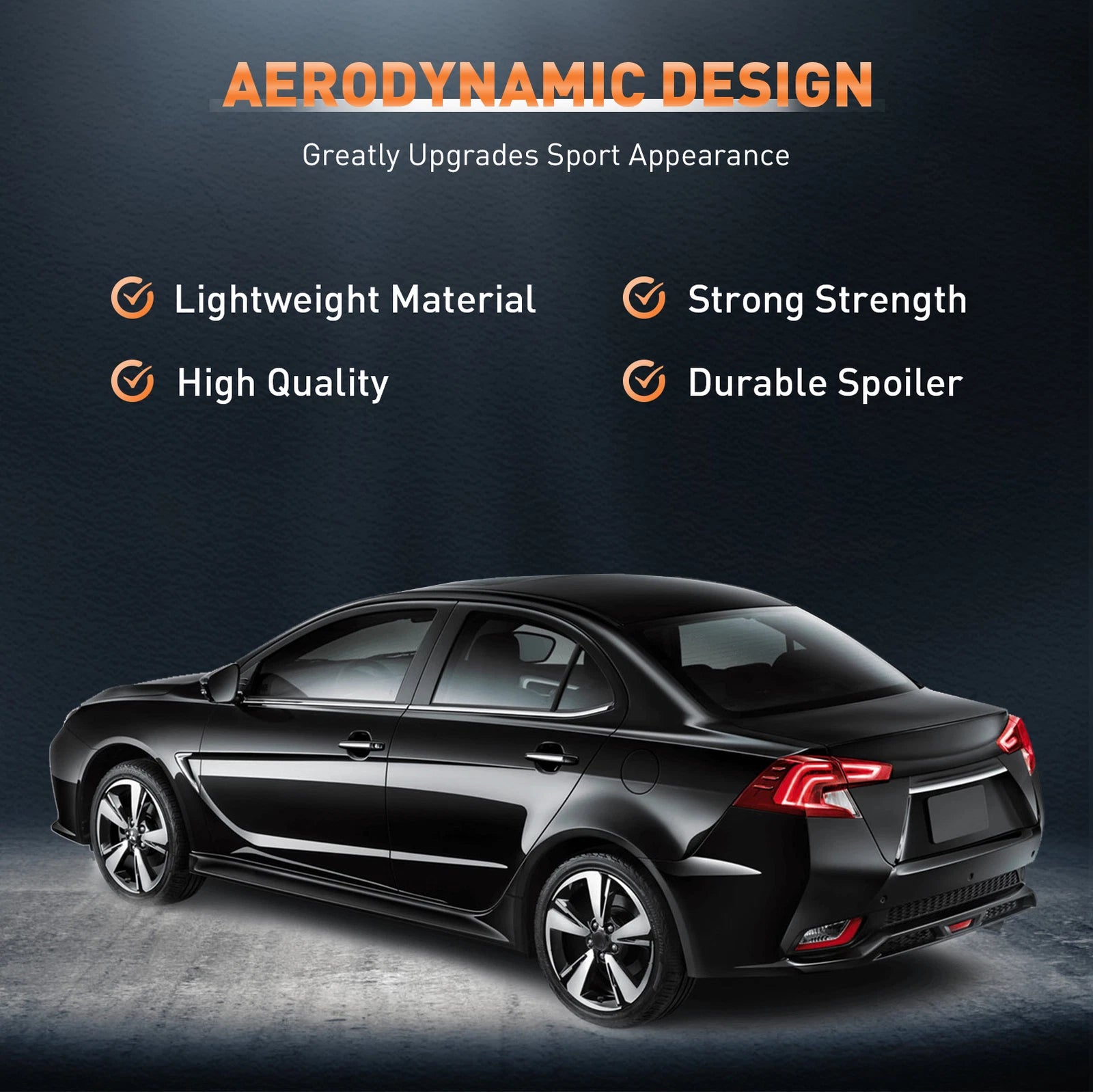 Carbon Fiber Shark Fin Roof Wing Spoiler for Lancer Evolution (2002-2007)