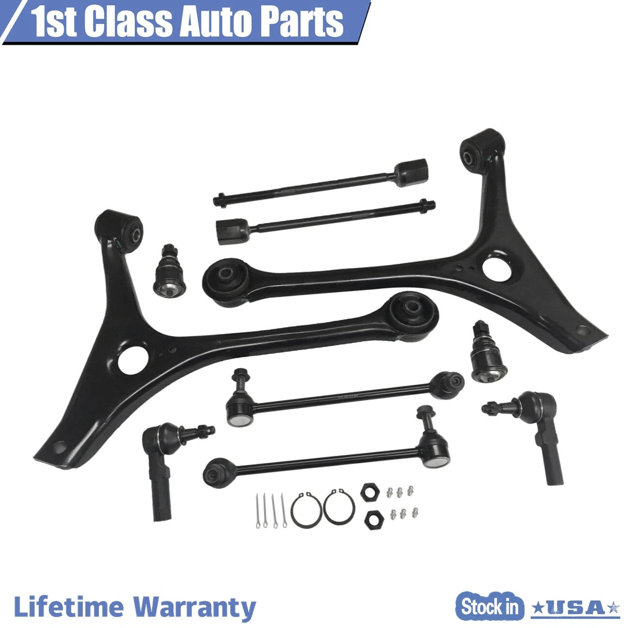 Front Suspension Lower Control Arm Tie Rod Sway Bars for Ford Taurus (1998–2007)