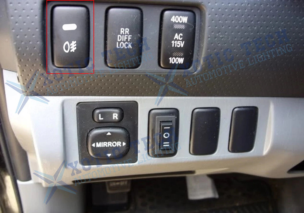 OE Fit 4-Pole Add-on Push Button Switch w/ LED Indicator for Mitsubishi (2010-2015)