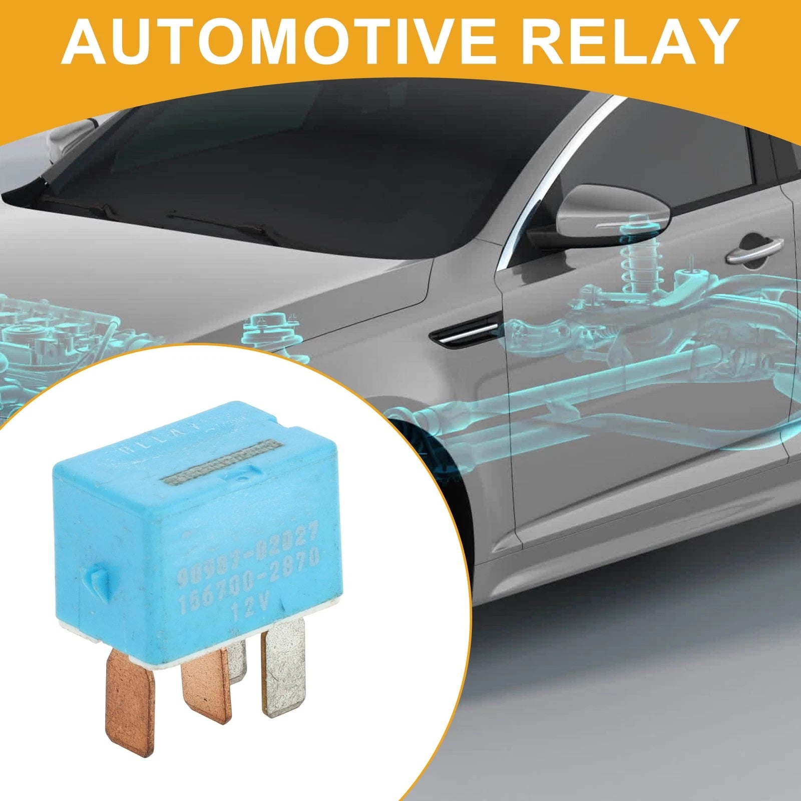 Multi-Purpose Relay No. 9098702027 12V 4 Pin for Toyota 