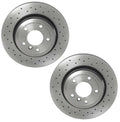 Set of 2 Brembo Xtra Rear Drilled Brake Disc Rotors for BMW E60 (2006–2010)