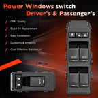Power Window Door Control Switch for Jeep Chrysler Dodge (2006–2014) 4602781AA
