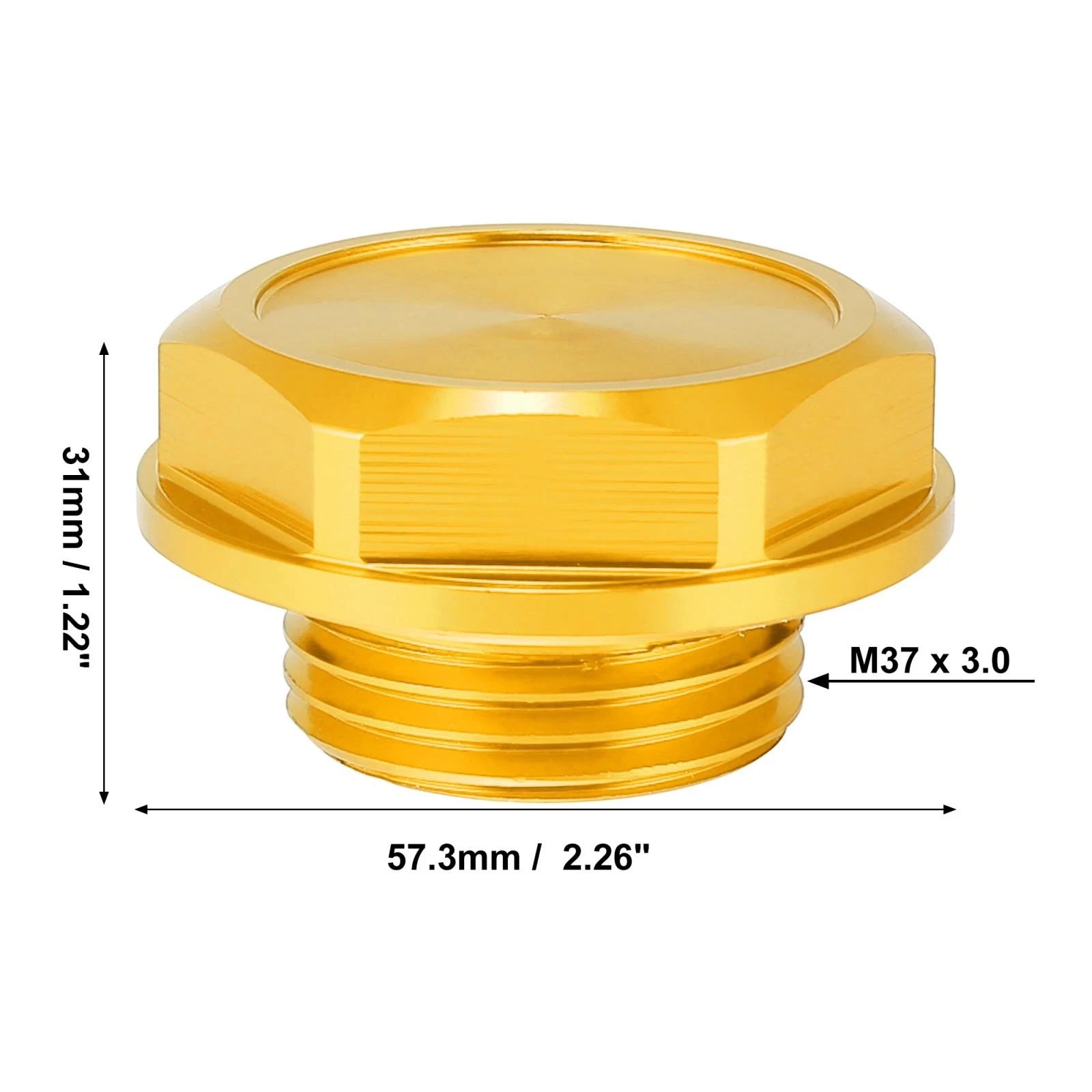 Aluminum Alloy Gas Engine Oil Filler Cap for Toyota RAV4 (2019–2023)