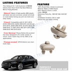 2-Pack Car Sun Visor Clip Hook for Audi A3 RS4 A5 Q3 Q5 (2001-2015) Beige