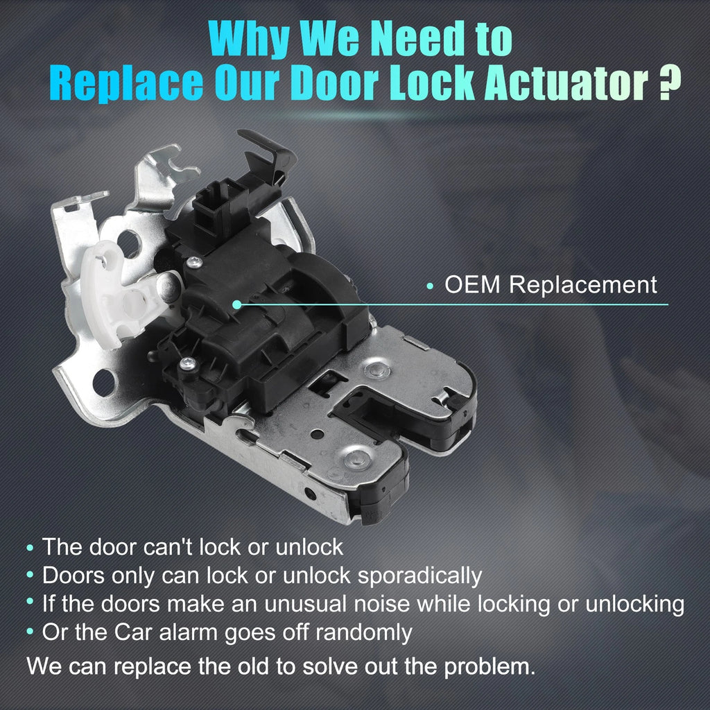 Rear Liftgate Door Lock Actuator for Audi A4 A6 (2009–2012) No. 8R0827505A