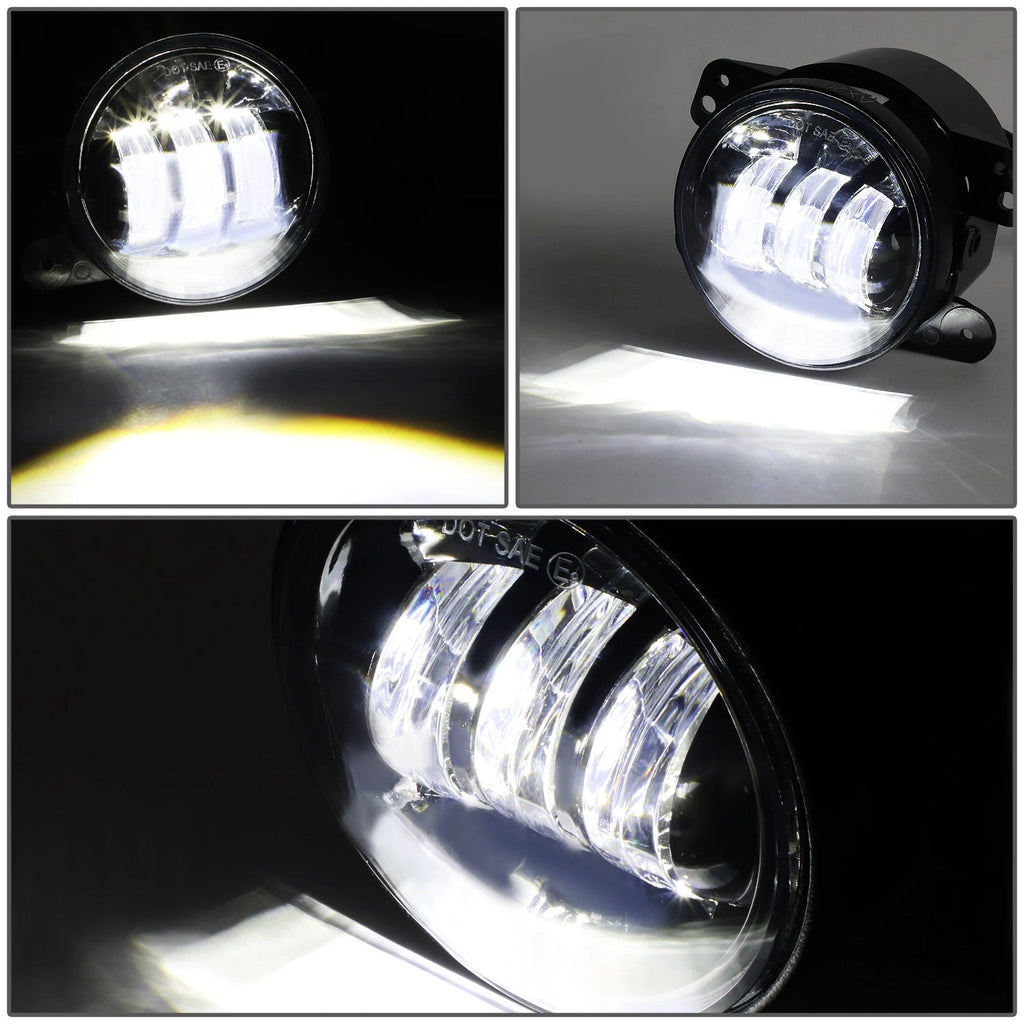 LED Projector Fog Lights for Jeep Wrangler JK Grand Cherokee (2007–2018)