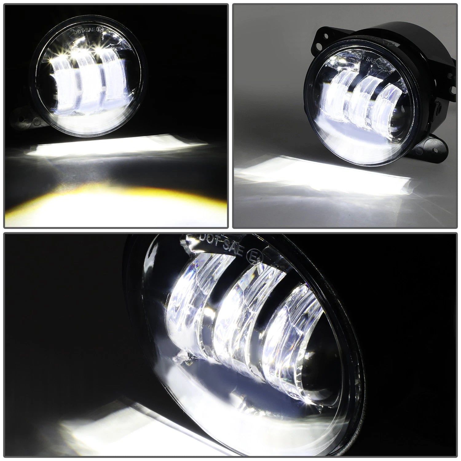 LED Projector Fog Lights for Jeep Wrangler JK Grand Cherokee (2007–2018)