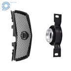 Center Support Bearing + Front Bumper Upper Grille Mesh for Cadillac CTS (2008–2013)