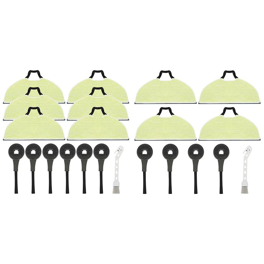 Mop Pads Side Brush Replacement Kit for Shark RV2620WD RV2610WFUS RV2410WD