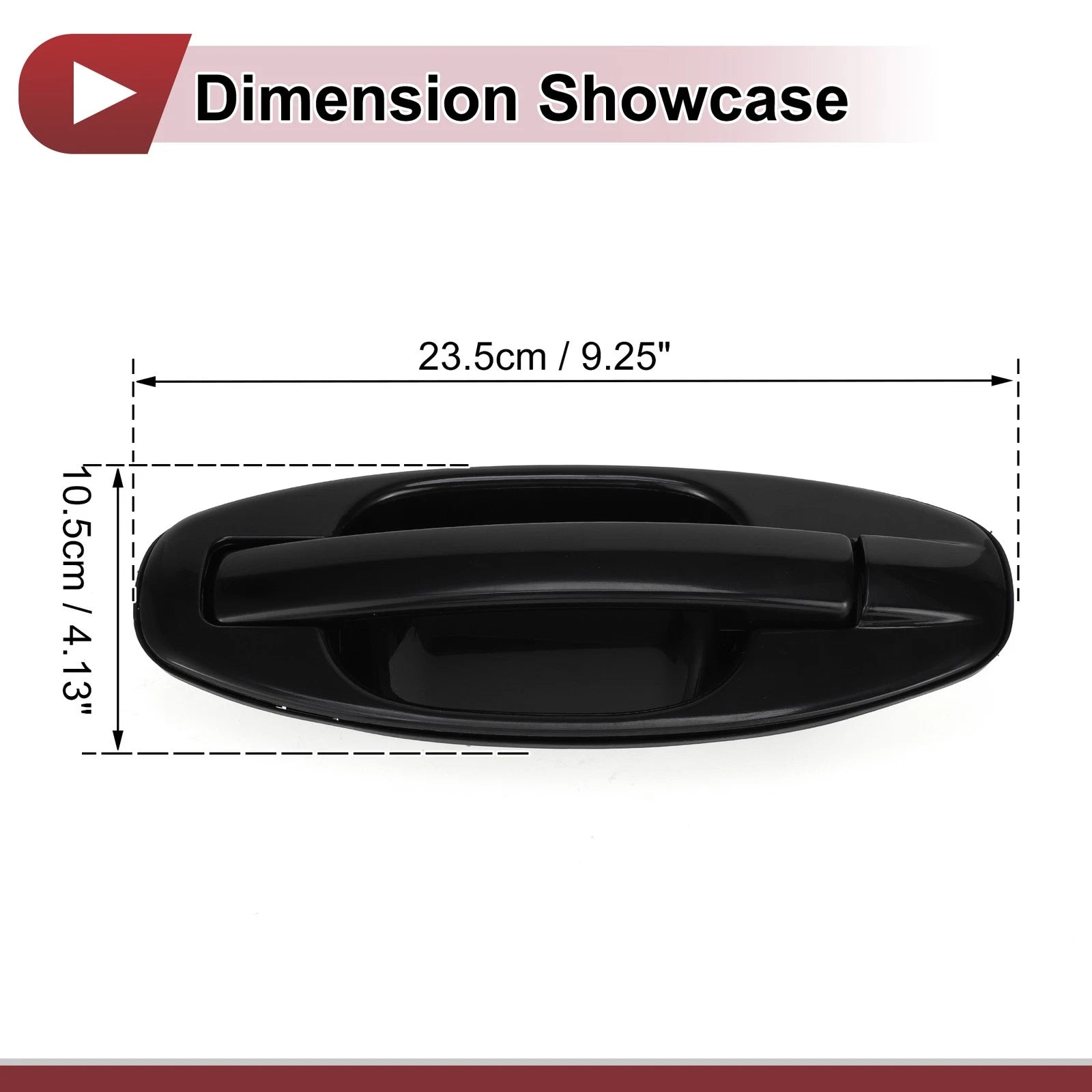 Car Exterior Door Handle for Hyundai Santa Fe (2013–2018) No. 8265026000 Black