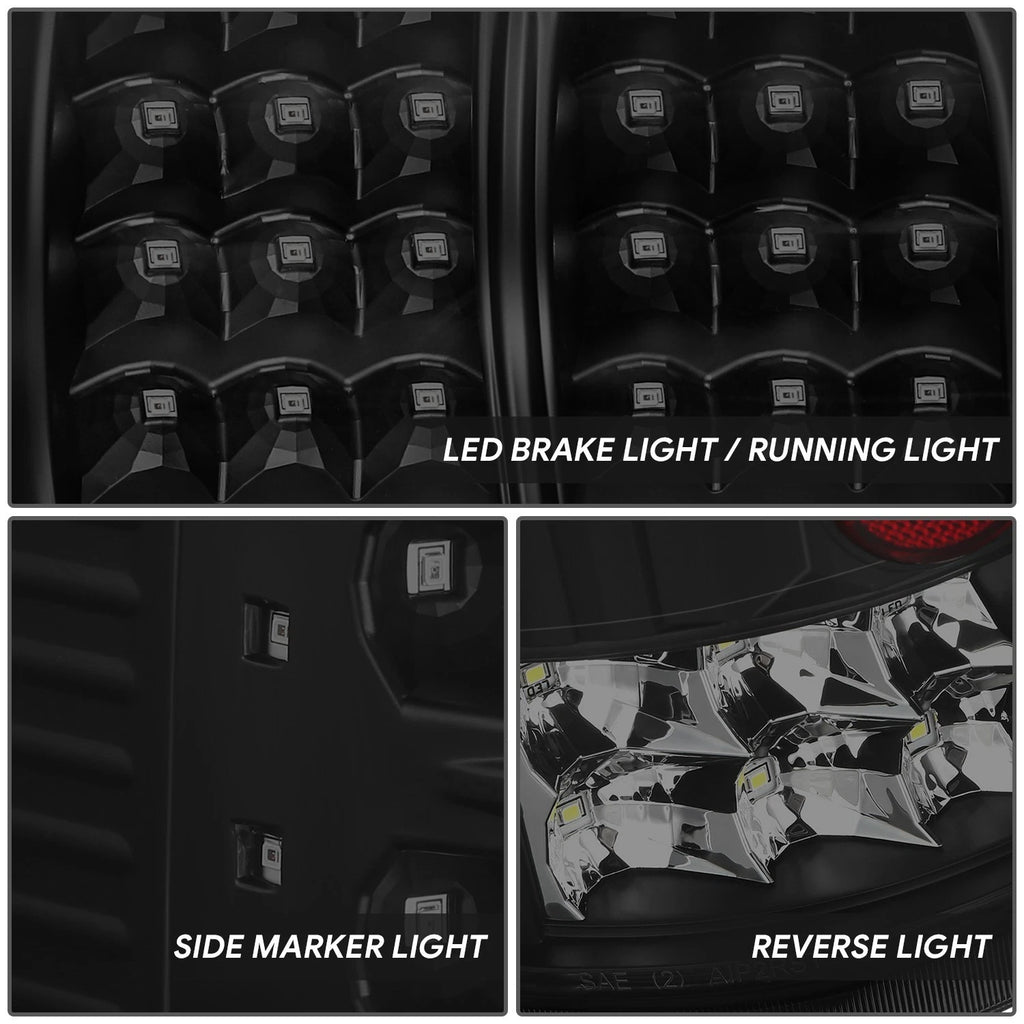 2X Full LED Tail Brake Light Reverse Lamps for Ford F150 Lobo (2004–2008)