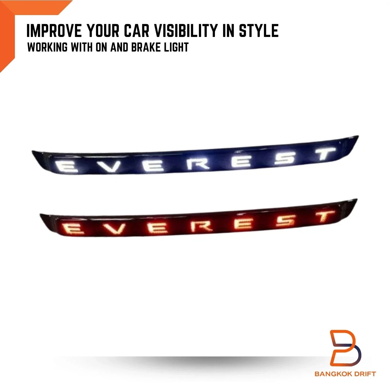 LED Rear Tailgate Light Cover Trim for Ford Everest (2015-2021)