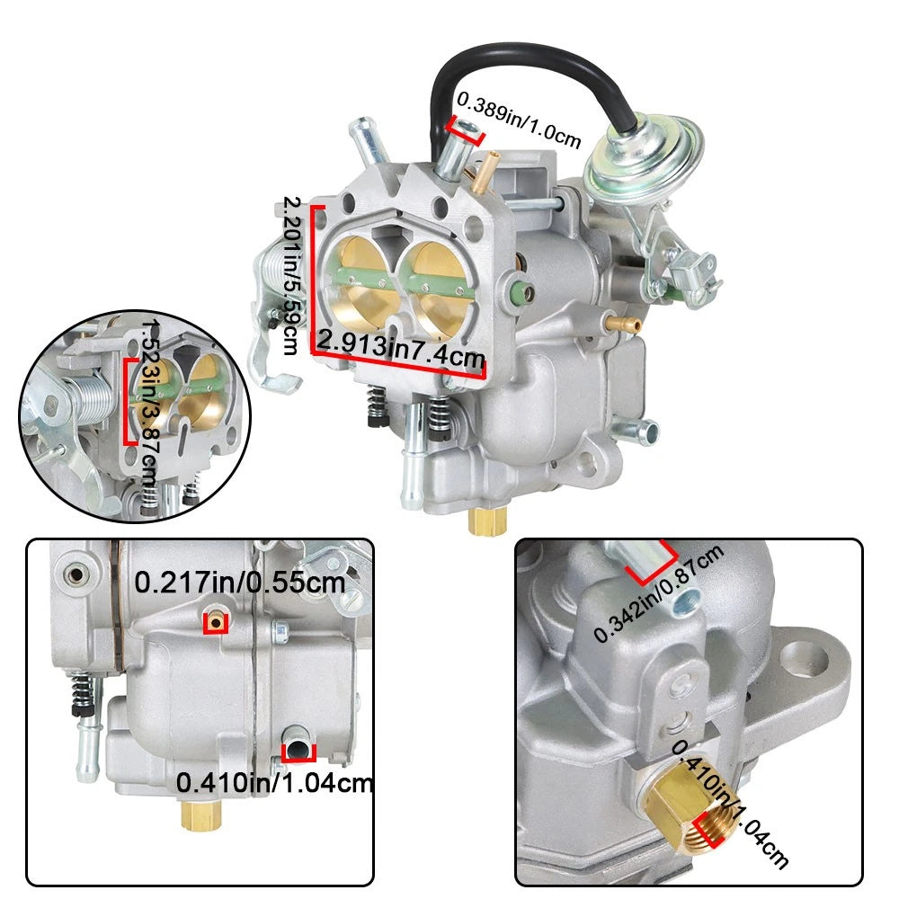 2X 2-Barrel Carburetor for Dodge Plymouth C2 BBD 273 318 (1966–1973)