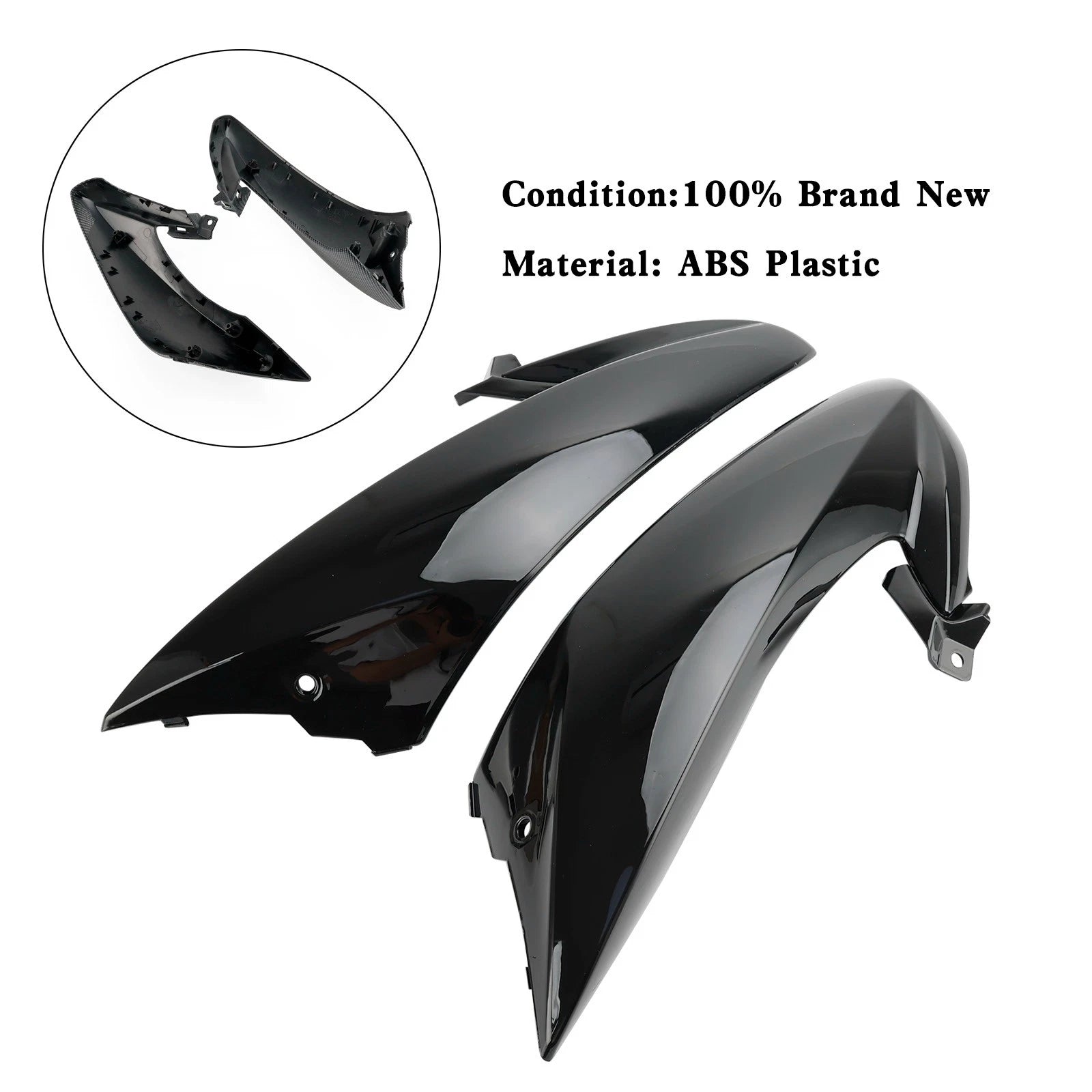 ABS Radiator Panel Frame Fairing for Suzuki GSX-S 1000 (2015–2020) Black