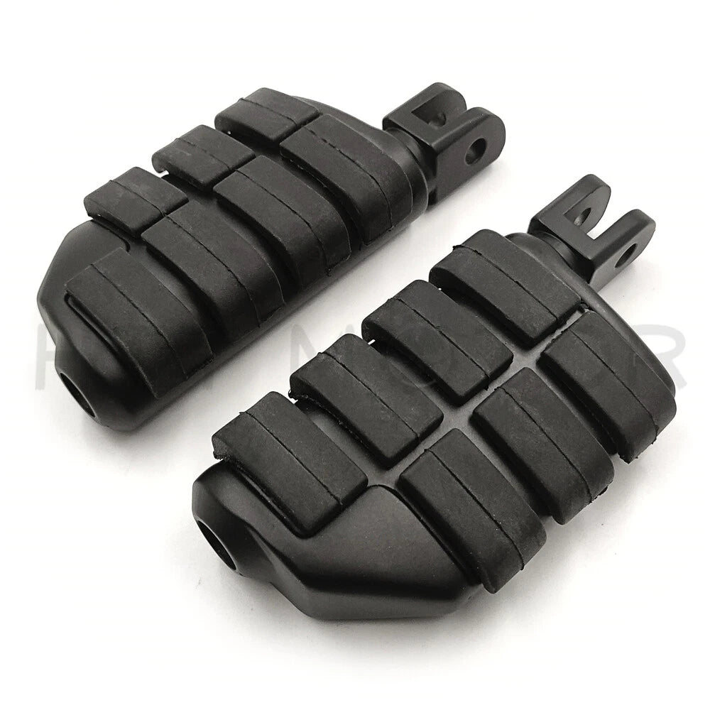 Black Dually Footpegs for Harley FXBB FXBR FXBRS FXLR (2018–2023)