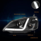 LED DRL Projector Headlight for Honda Civic Coupe/Sedan (2001–2003)