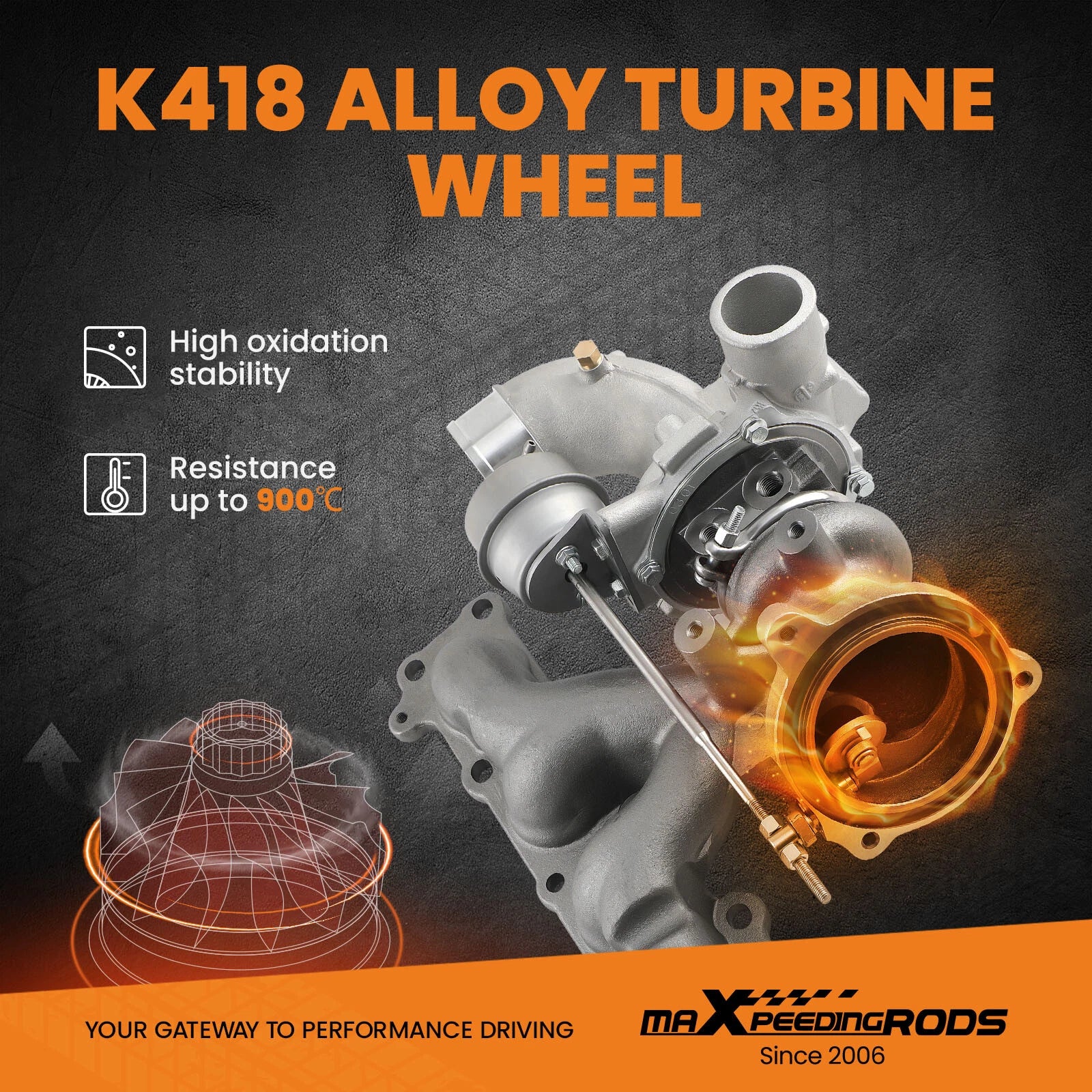 Turbocharger for Land Rover Range Rover Evoque (2014-2017)