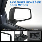 Right Side Power Heated Mirror with Temp & BSM for Chevy Silverado 1500 (2019-2024)