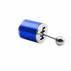 Gear Box Shift Style Keychain for Blue Alloy Chrome Metal Finish (2011-2025)