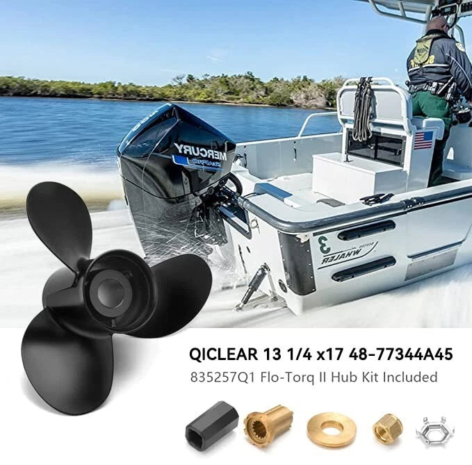 13 1/4 x 17 Outboard Propeller for Mercury 40-140HP (15 Tooth)