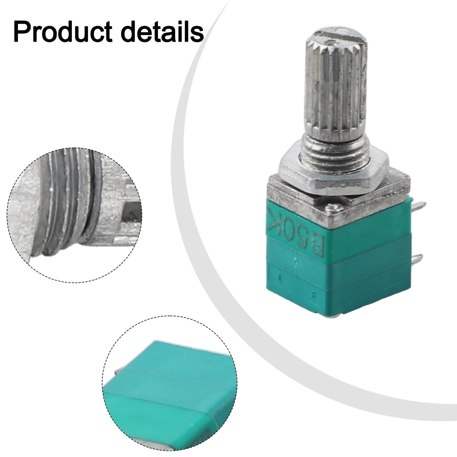 5PCS Sealing Potentiometer with Switch B1K for RV097NS