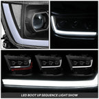 Sequential Tri-Projector LED DRL Headlight Lamps for Ram 1500 (2019–2024)
