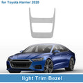 Front Row Light Trim Bezel for Toyota Harrier (2020) Silver Tone